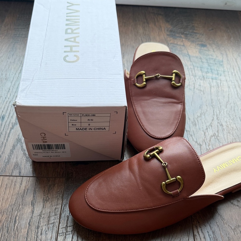 Classic Brown Mule with Horsebit Detail - Picture 8 of 13